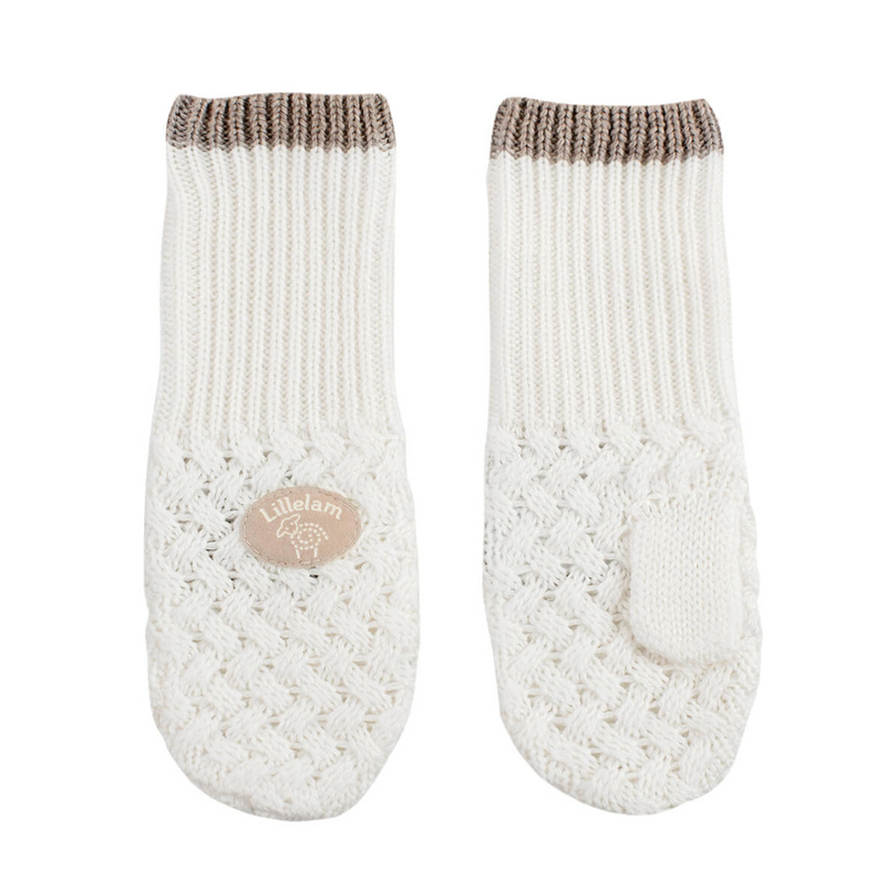 Lillelam Mittens Classic - White | Little Mino