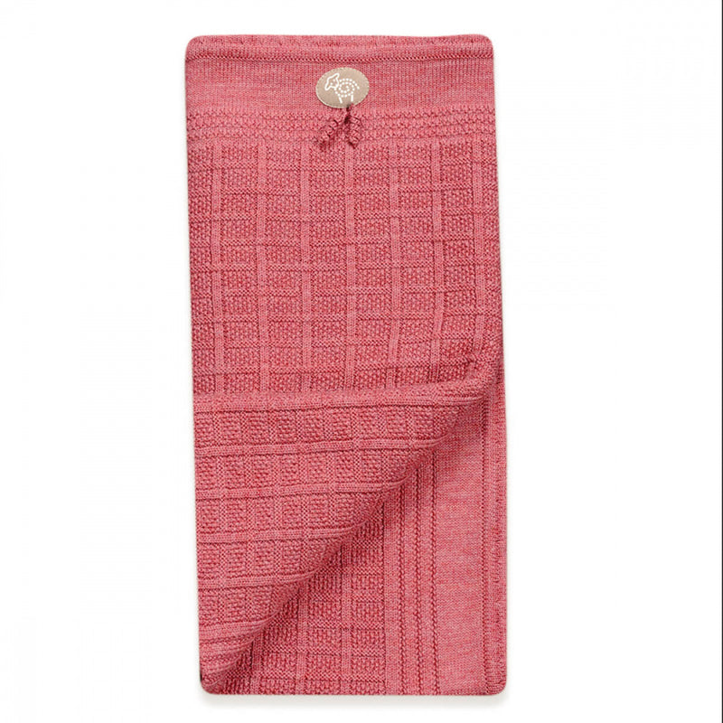 Lillelam 100%Merino Wool Classic Blanket - Cerise | Little Mino