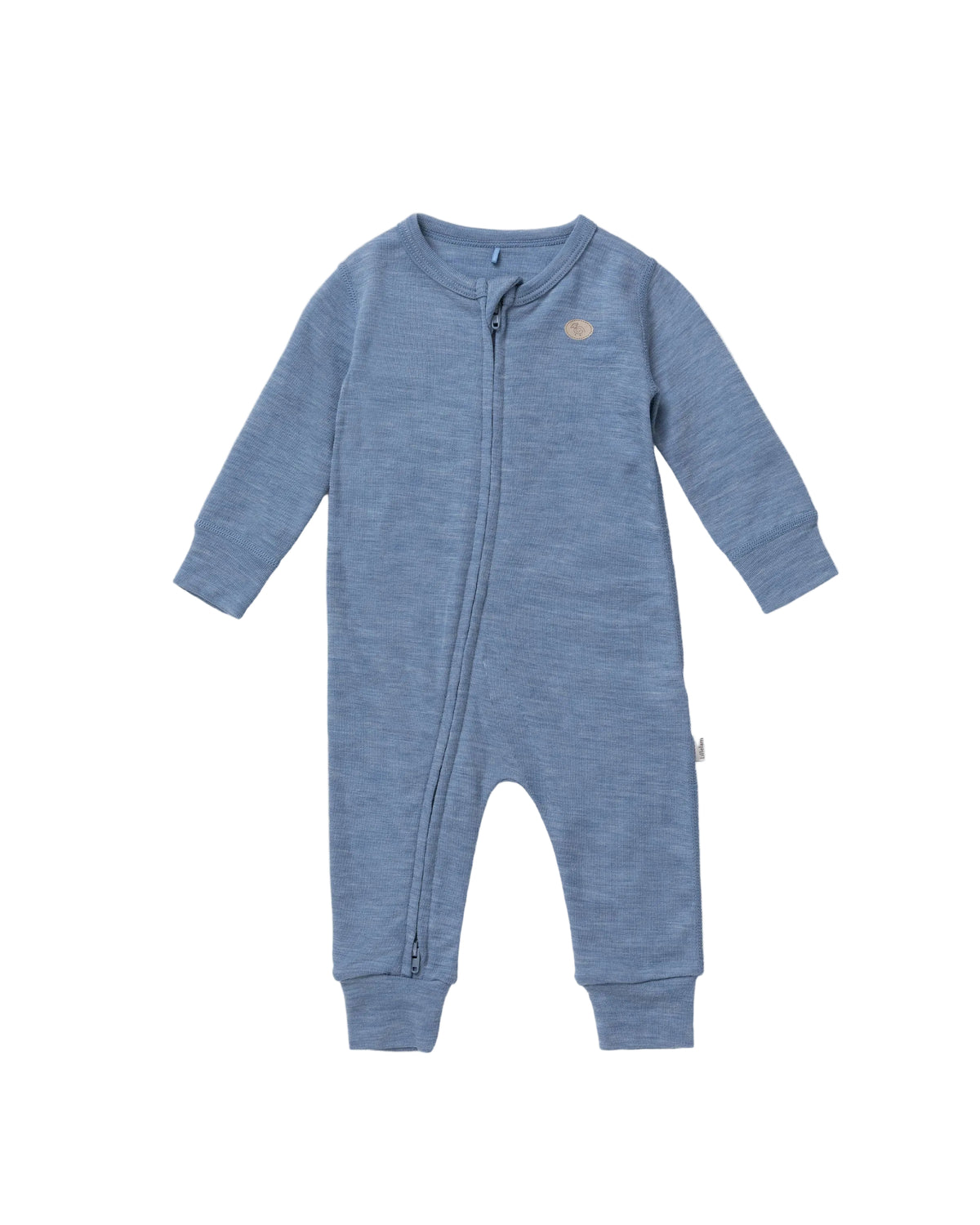 Lillelam 100% Merino Wool Pyjamas - Blue | Little Mino