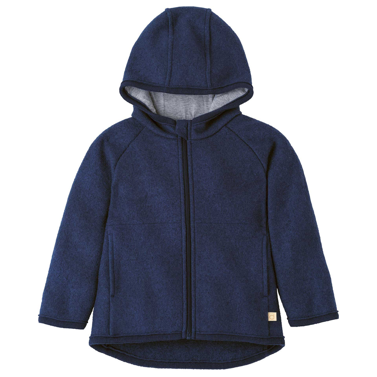 Disana Boiled Merino Wool Jacket Blue | Little Mino