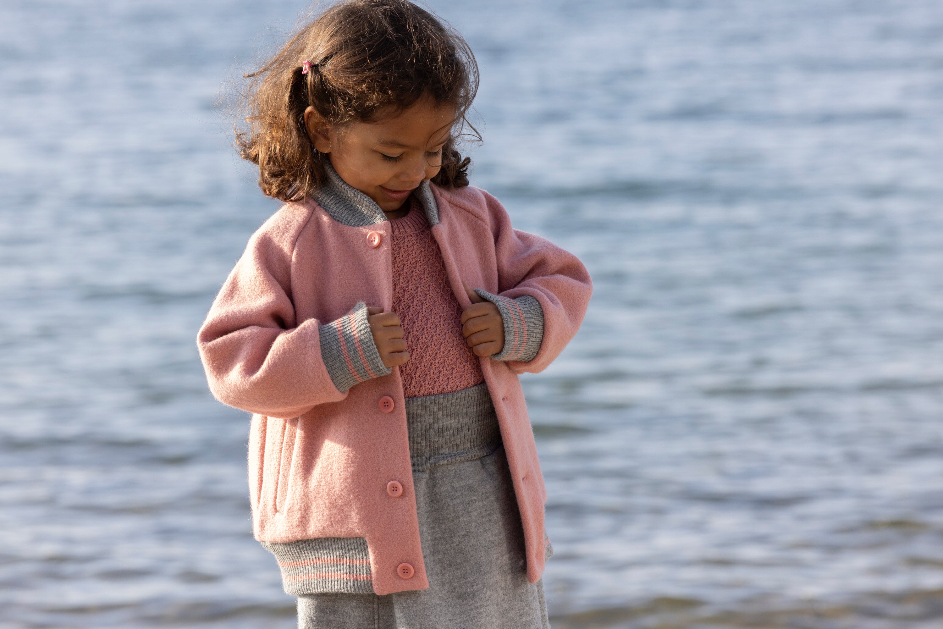 Disana College Jacket Pink | Little Mino