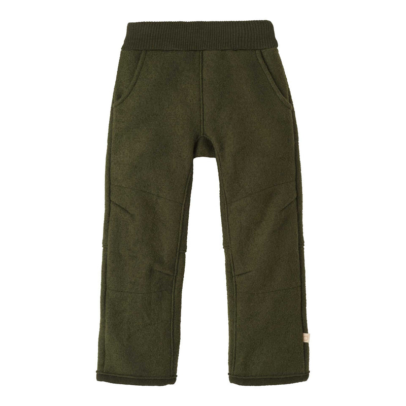Disana Organic Boiled Merino Wool Pants - Green | Little Mino