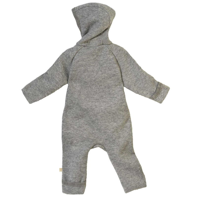 The Disana Heritage Suit (Zip Overall) Gray | Little Mino alternate view