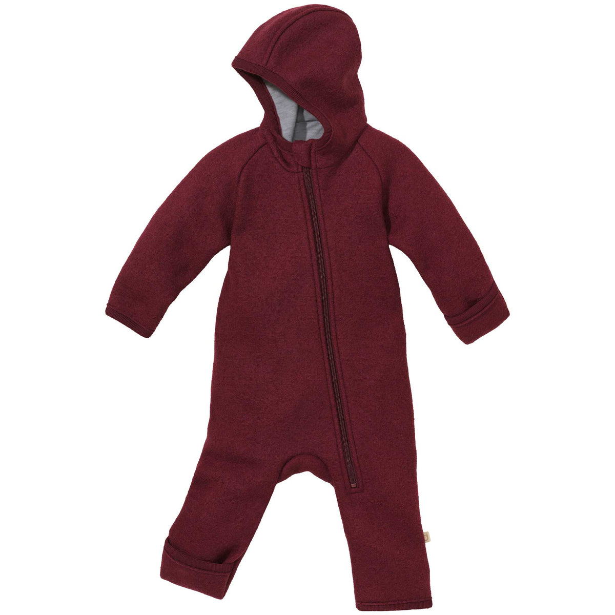 The Disana Heritage Baby Bunting Suit (Zip Overall) Red | Little Mino