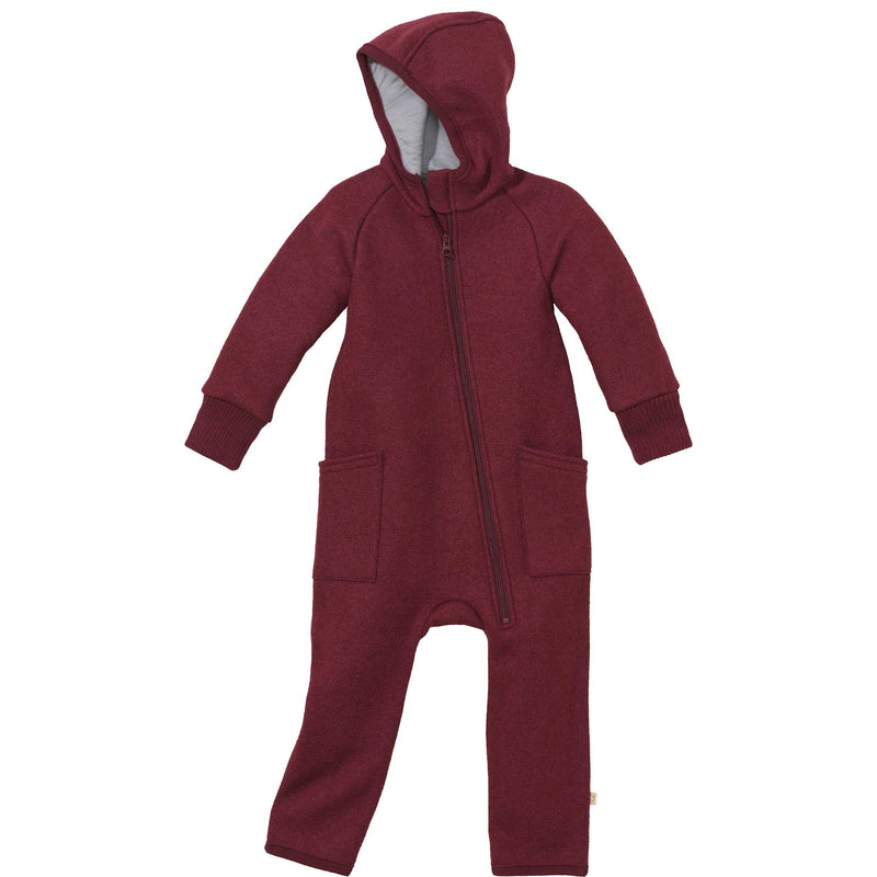 The Disana Heritage Baby Bunting Suit (Zip Overall) Red | Little Mino