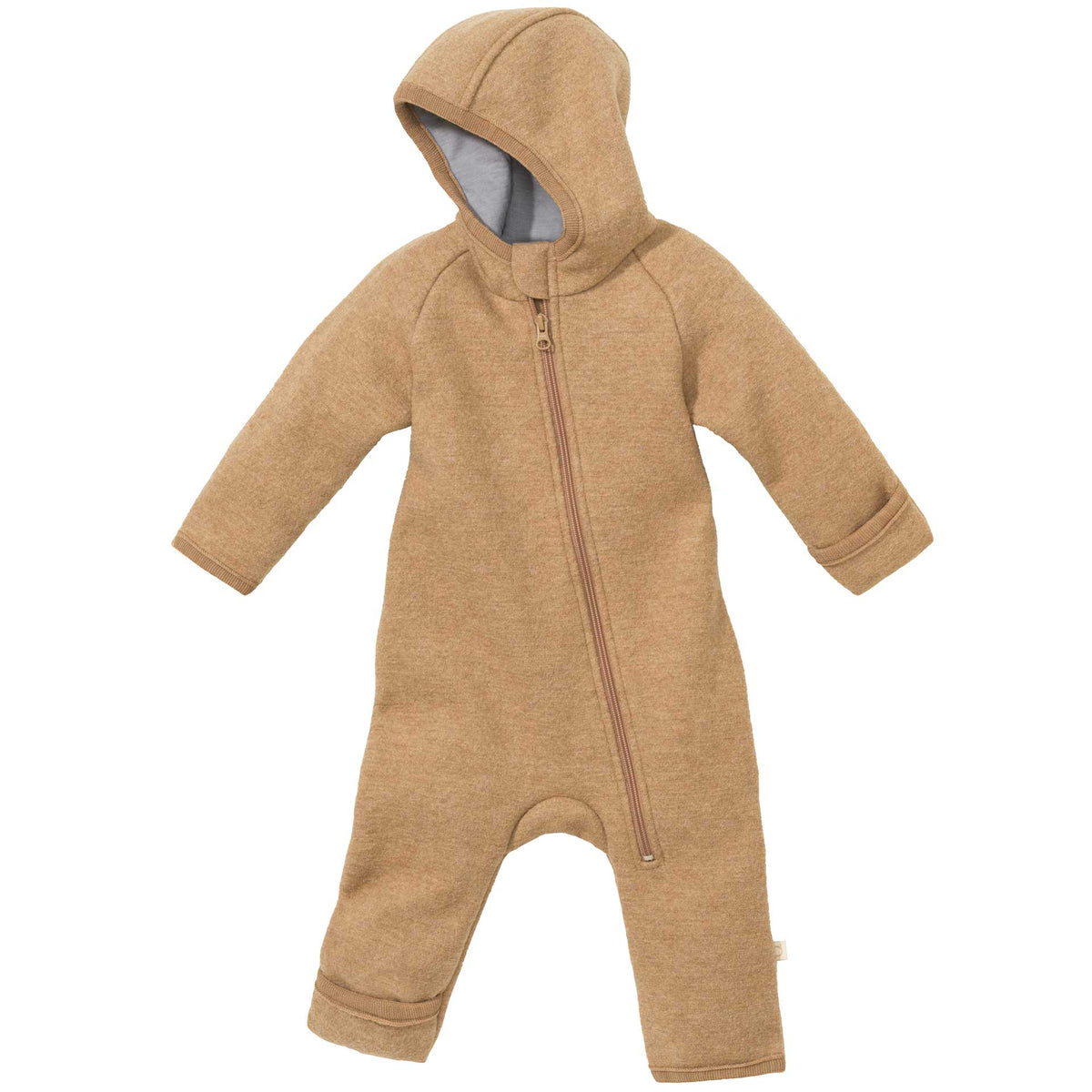 The Disana Heritage Baby Bunting Suit (Zip Overall) Camel | Little Mino
