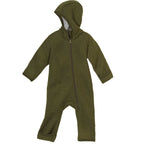 The Disana Heritage Baby Bunting Suit (Zip Overall) Green | Little Mino
