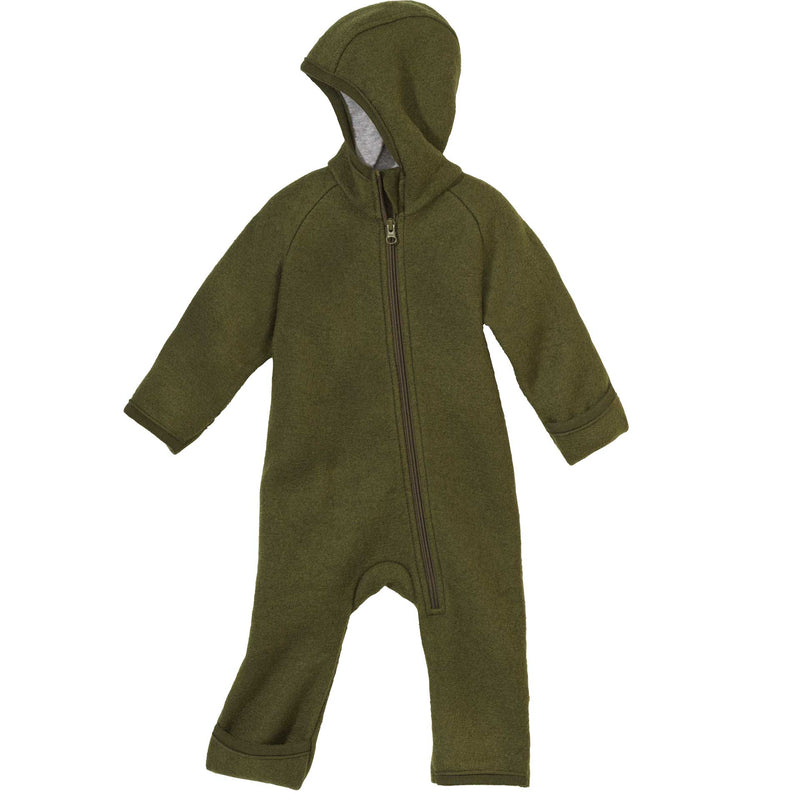 The Disana Heritage Baby Bunting Suit (Zip Overall) Green | Little Mino