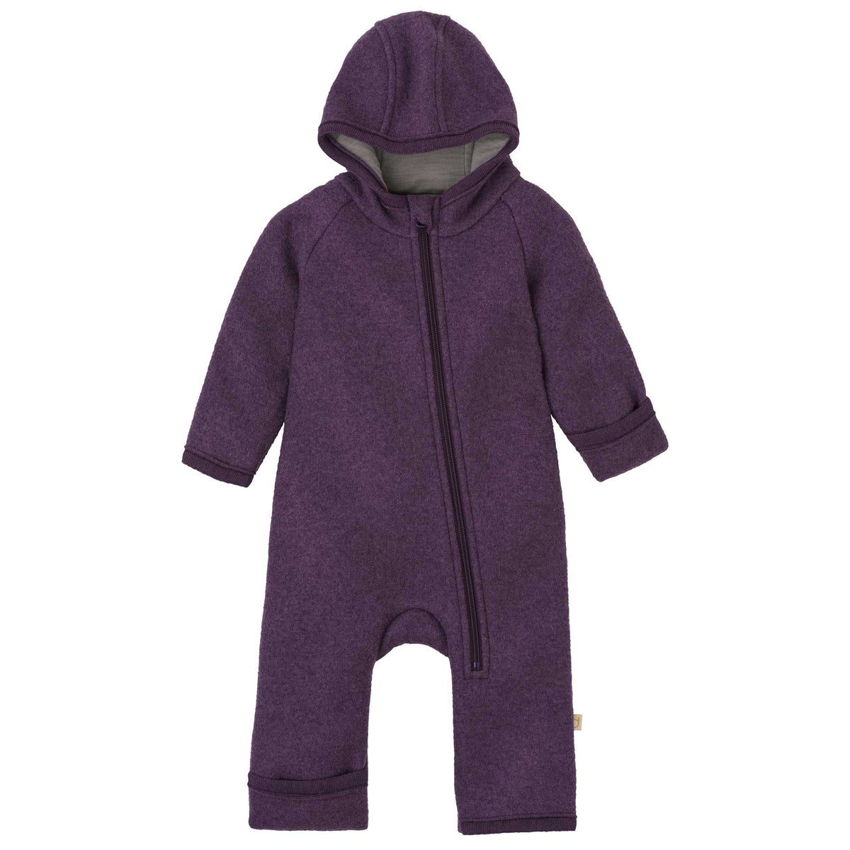 The Disana Heritage Baby Bunting Suit (Zip Overall) Purple | Little Mino