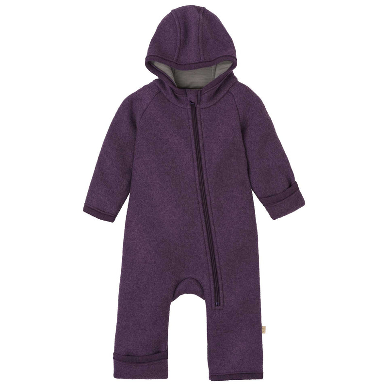 The Disana Heritage Baby Bunting Suit (Zip Overall) Purple | Little Mino