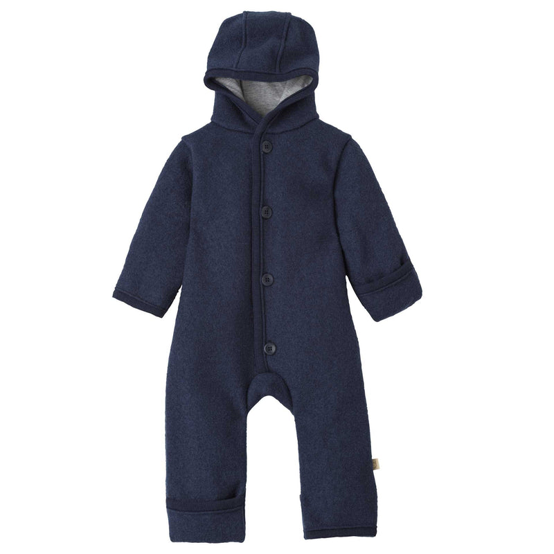 The Disana Heritage Baby Bunting Suit (Zip Overall) Blue | Little Mino