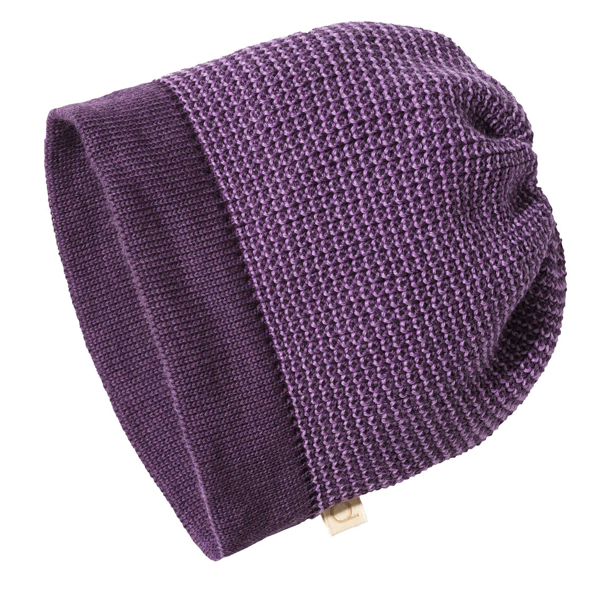 Disana Knitted Heritage Beanie Purple | Little Mino