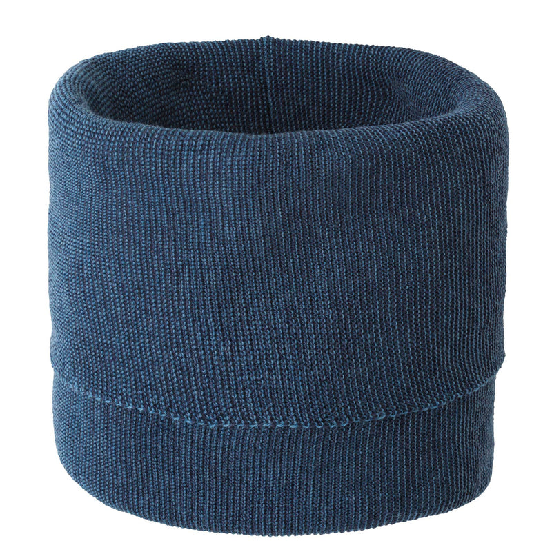 Disana Organic Merino Wool Melange Tube Scarf - Blue | Little Mino