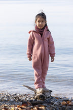 The Disana Heritage Suit (Zip Overall) Pink | Little Mino
