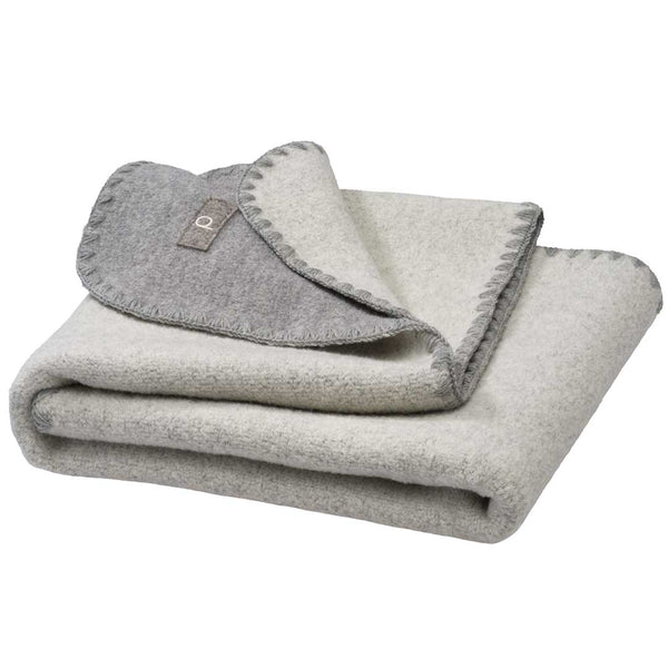 Disana Doubleface Blanket Gray/White | Little Mino