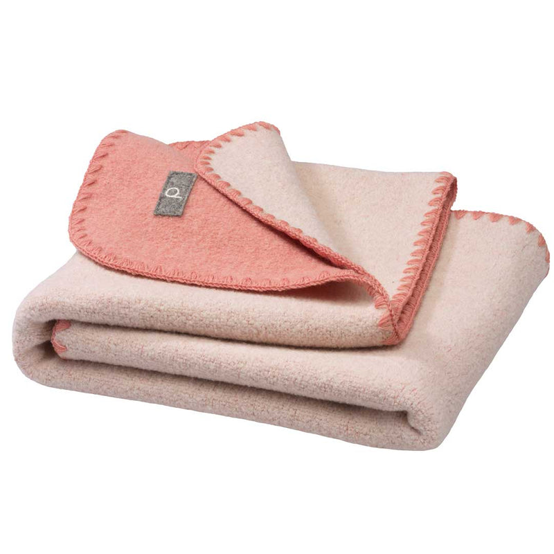 Disana Doubleface Blanket PinkWhite | Little Mino