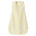 Disana Knitted Organic Merino Wool Sleeveless Sleeping Bag White | Little Mino