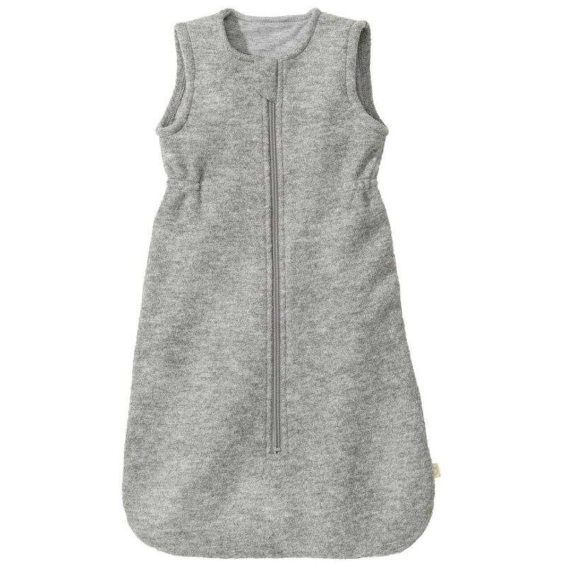 Disana Organic Boiled Merino Wool Sleeveless Sleeping Bag - Gray | Little Mino