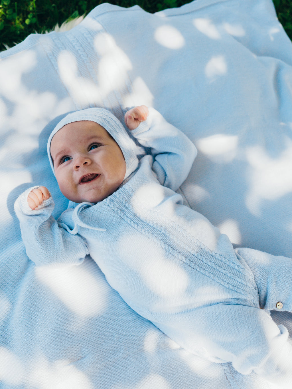 Lillelam 100% Merino Hentesett (Homeset) - Blue | Little Mino