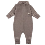 Lillelam Babysuit Classic - 100% Merino Wool Brown | Little Mino