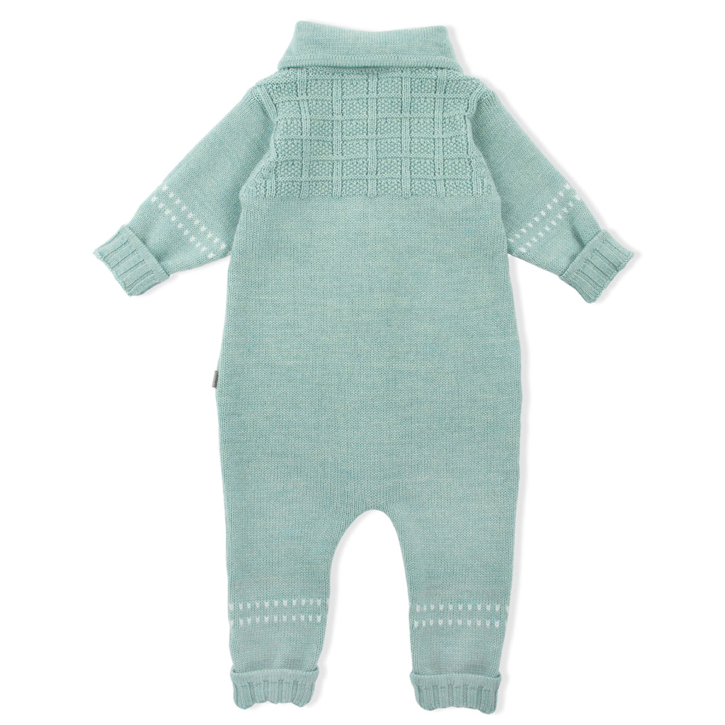 Lillelam Babysuit Classic - 100% Merino Wool Sea Green | Little Mino