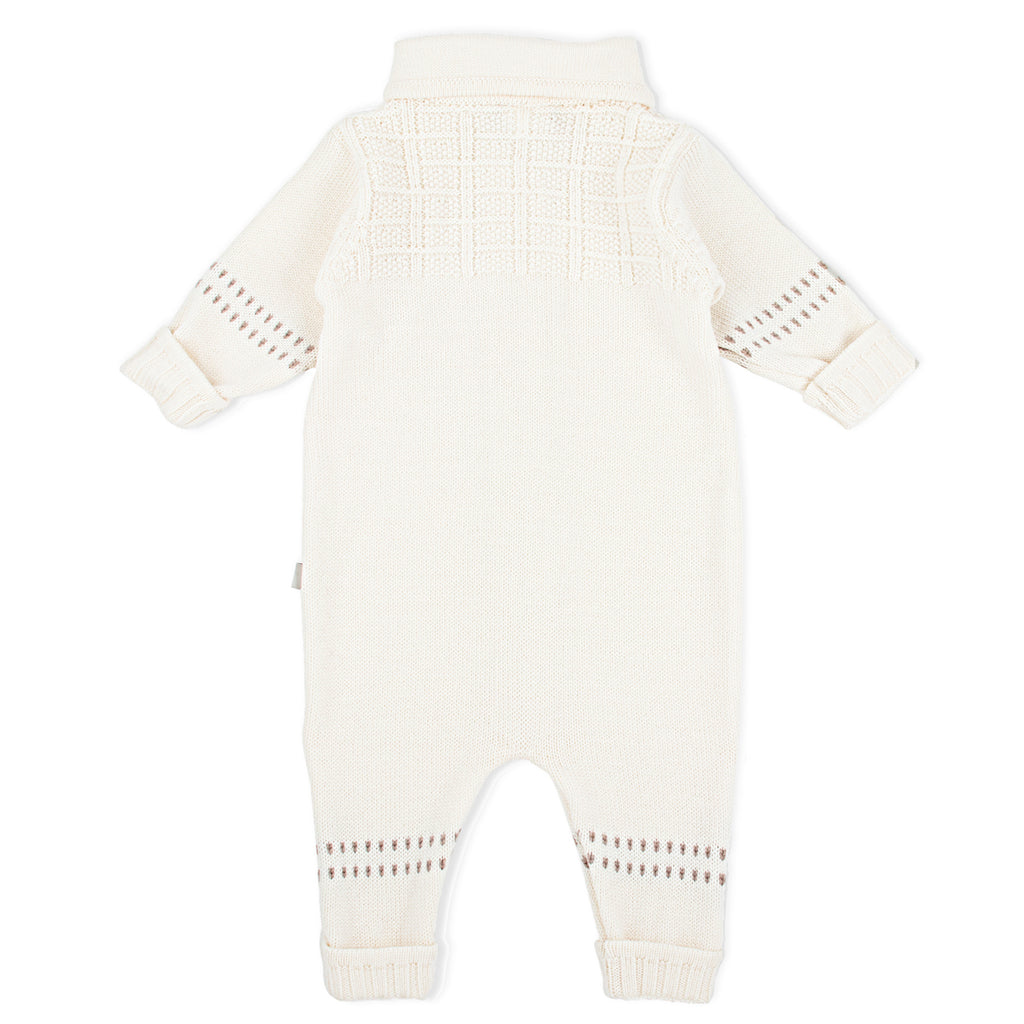 Lillelam Babysuit Classic - 100% Merino Wool White| Little Mino