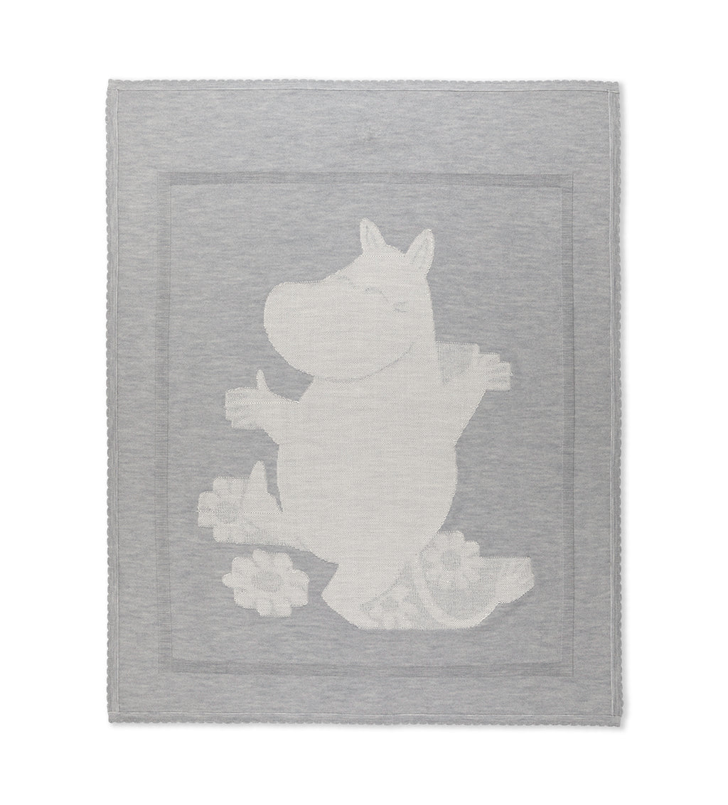 Lillelam Blanket Moomin 100% Merino Gray | Little Mino