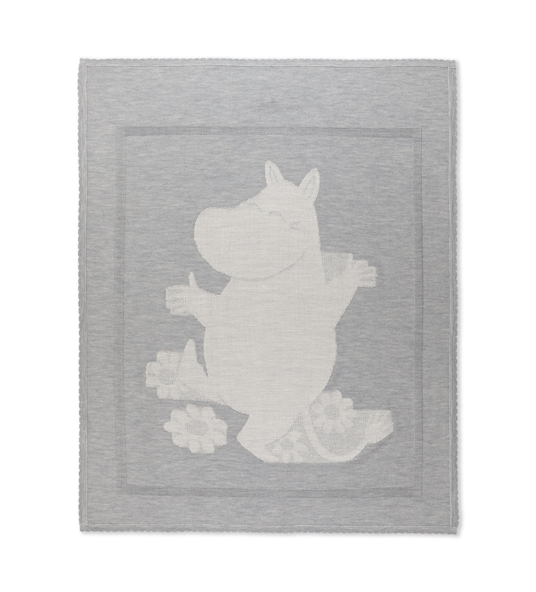 Lillelam Blanket Moomin 100% Merino Gray | Little Mino