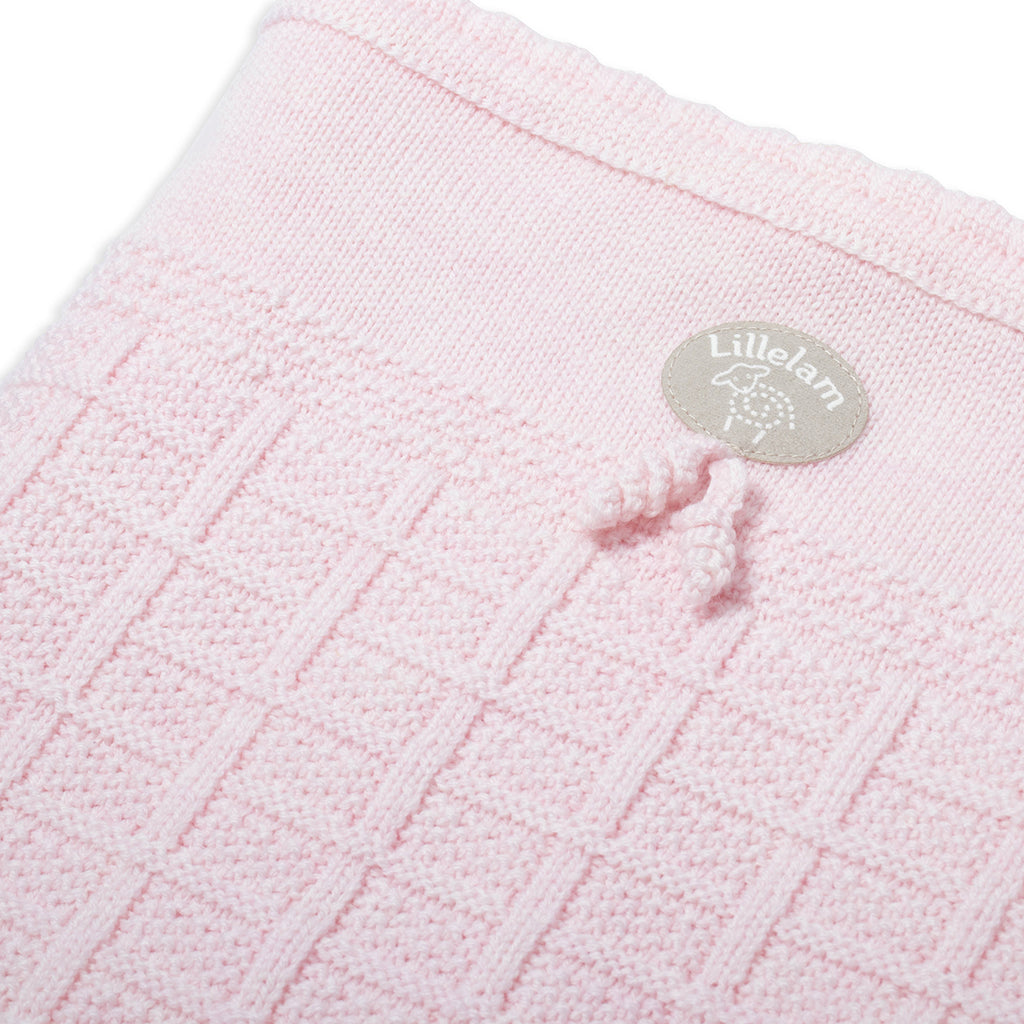 Lillelam 100%Merino Wool Classic Blanket - Pink | Little Mino