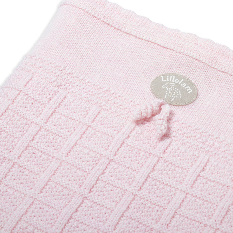 Lillelam 100%Merino Wool Classic Blanket - Pink | Little Mino alternate view