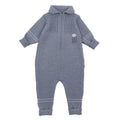 Lillelam Baby Bunting Suit Classic - 100% Merino Wool Baby Blue| Little Mino