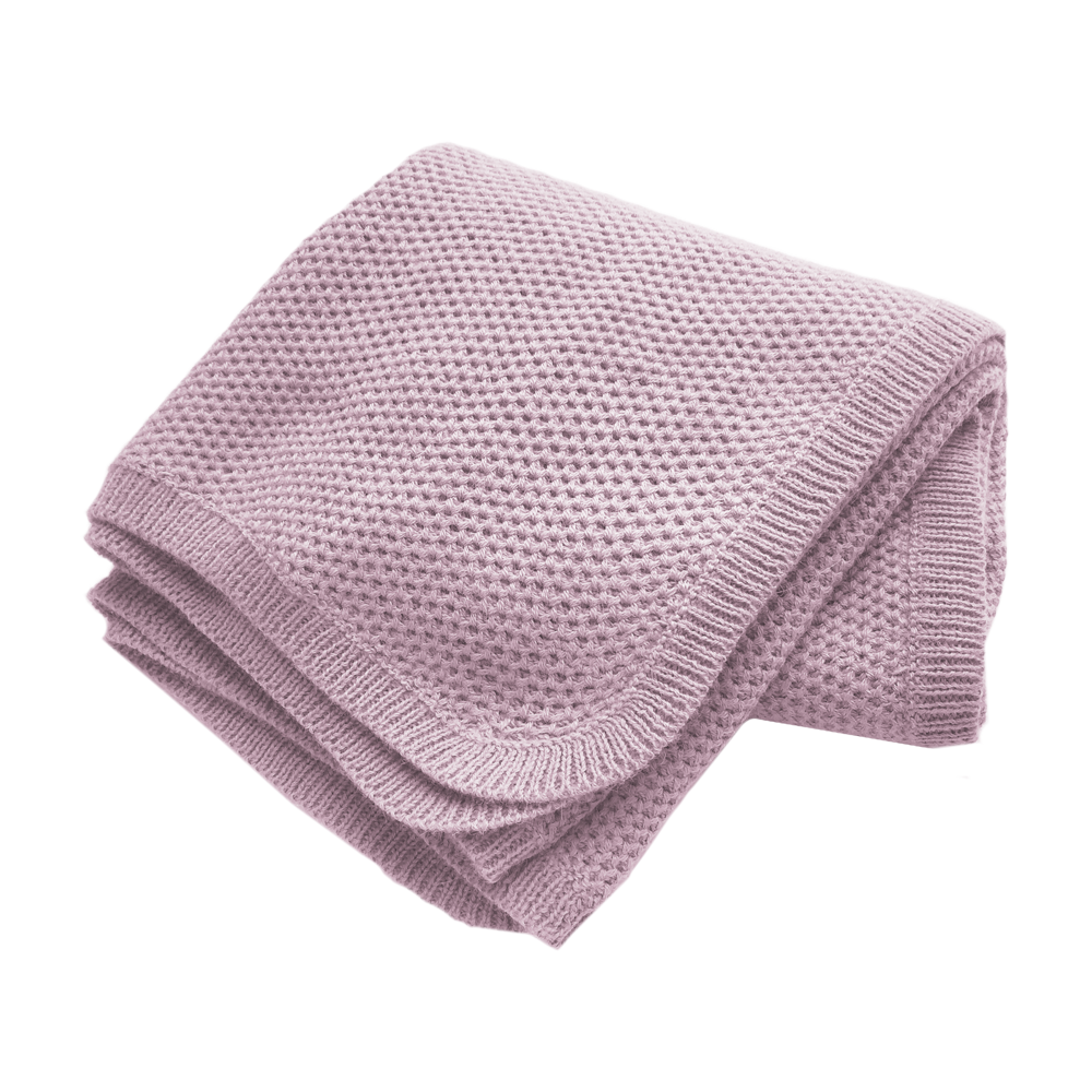 Esencia Cozy Blanket - 100% Alpaca Fiber Rosa Lillac | Little Mino