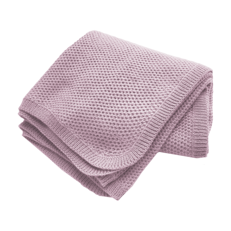 Esencia Cozy Blanket - 100% Alpaca Fiber Rosa Lillac | Little Mino