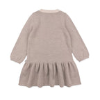 Lillelam Lammi Dress 100% Merino Beige | Little Mino