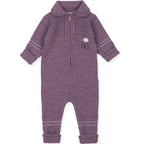 Lillelam Baby Bunting Suit Classic - 100% Merino Wool Baby Purple | Little Mino