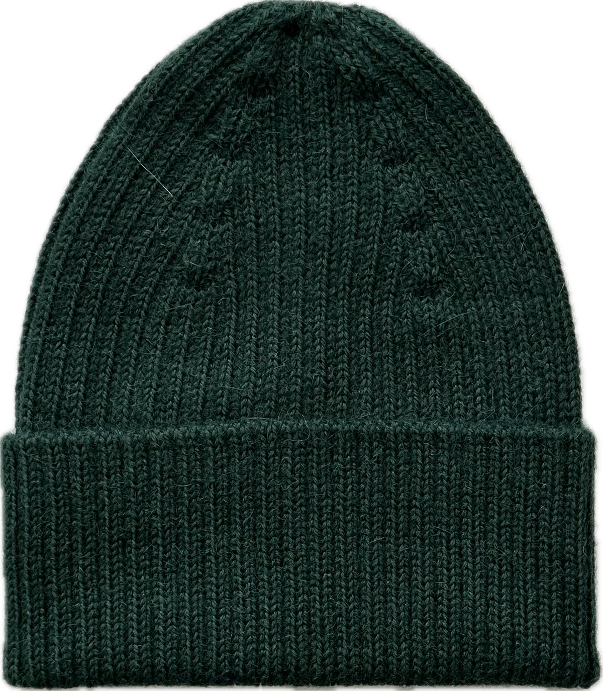 Esencia Alpaca Beanie Hat - 100% Alpaca Fiber Dark Green | Little Mino