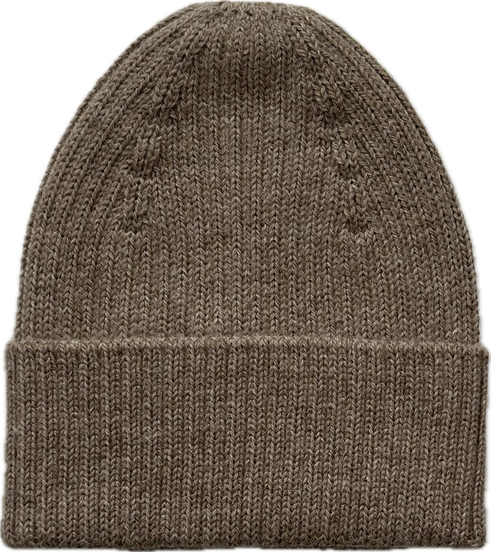 Esencia Alpaca Beanie Hat - 100% Alpaca Fiber Pebble | Little Mino
