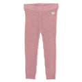 Lillelam 100% Merino Classic Rib Trousers - Heather Pink | Little Mino