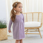 Lillelam Dress Thin Classic 100% Merino Purple | Little Mino