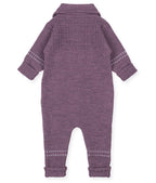 Lillelam Baby Bunting Suit Classic - 100% Merino Wool Baby Purple | Little Mino