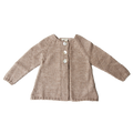 Esencia Alpaca Malou Cardigan - 100% Alpaca Fiber Pebble | Little Mino