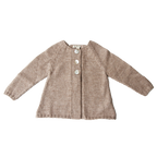 Esencia Alpaca Malou Cardigan - 100% Alpaca Fiber Pebble | Little Mino