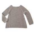 Esencia Alpaca Mary Sweater - 100% Alpaca Fiber Pebble | Little Mino