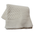 Esencia Maya Blanket - 100% Alpaca Fiber White Ivory | Little Mino