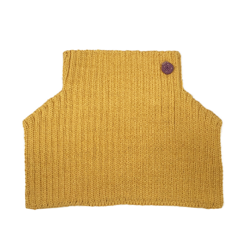 Esencia Mondo Collar - 100% Alpaca Fiber Yellow Amber | Little Mino