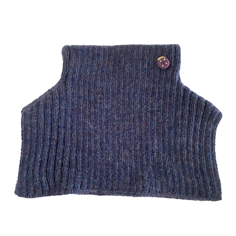 Esencia Mondo Collar - 100% Alpaca Fiber Blue | Little Mino