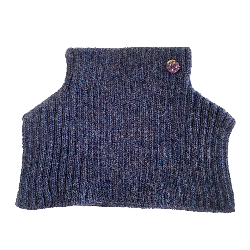 Esencia Mondo Collar - 100% Alpaca Fiber Blue | Little Mino