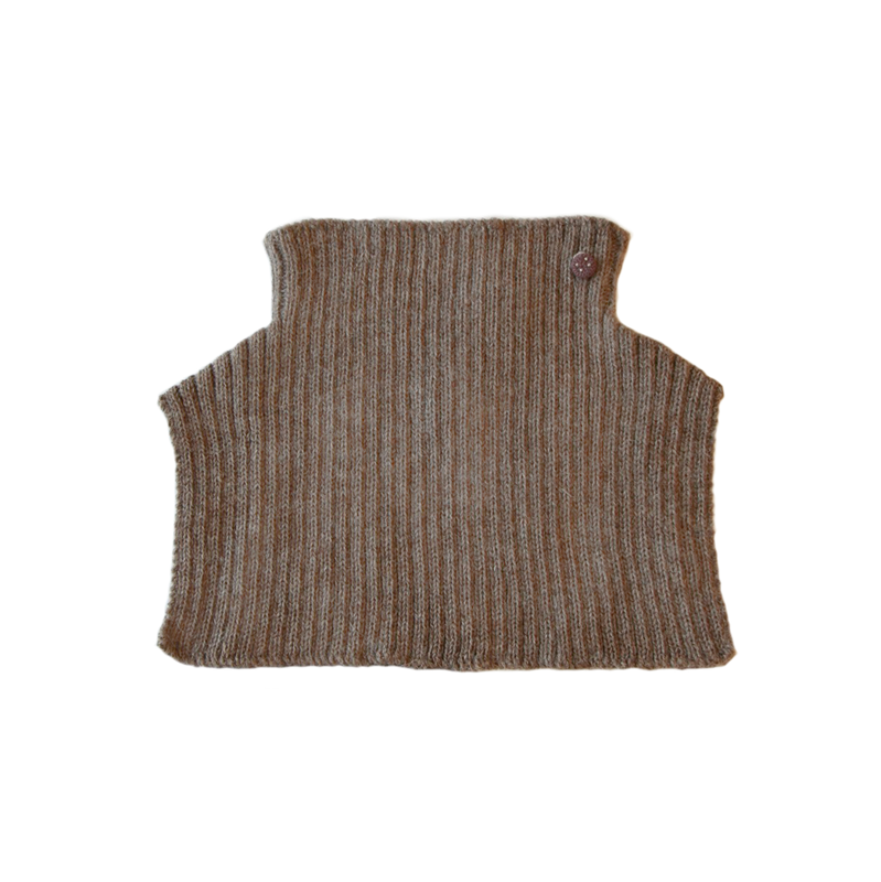 Esencia Mondo Collar - 100% Alpaca Fiber Cocoa | Little Mino