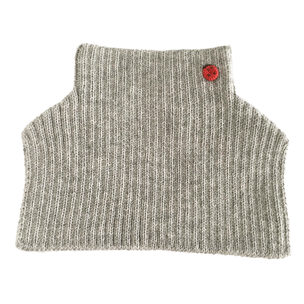 Esencia Mondo Collar - 100% Alpaca Fiber Dove Gray | Little Mino