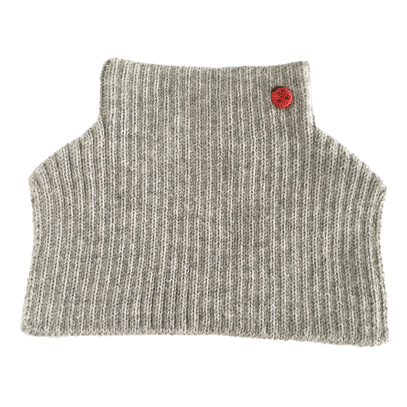 Esencia Mondo Collar - 100% Alpaca Fiber Dove Gray | Little Mino